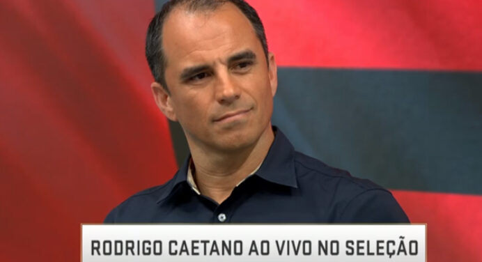 Comentarista não se intimida com Caetano, detona o Fla e ex-dirigente rebate ao vivo