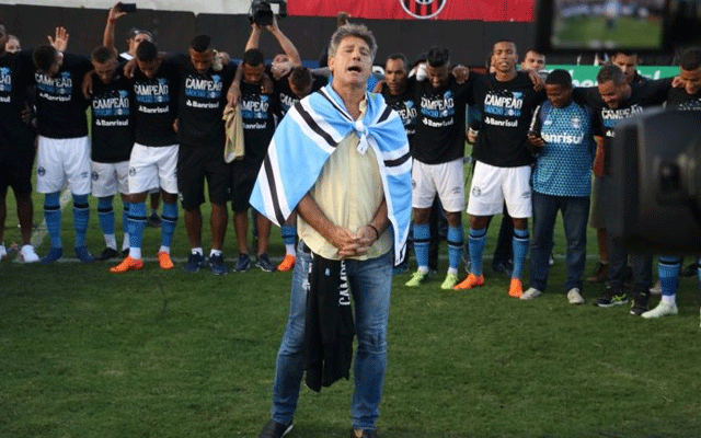 Sobre Renato Gaúcho, presidente do Grêmio afirma: “Flamengo? Ele gosta mesmo é do Grêmio”