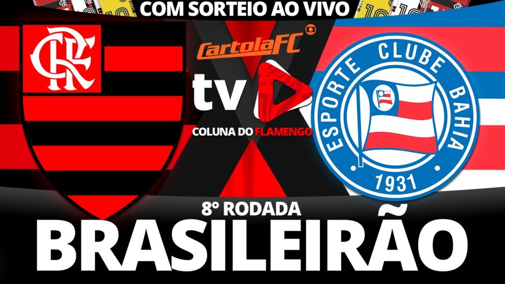 Assista Flamengo x Bahia ao vivo com a TV Coluna do Flamengo