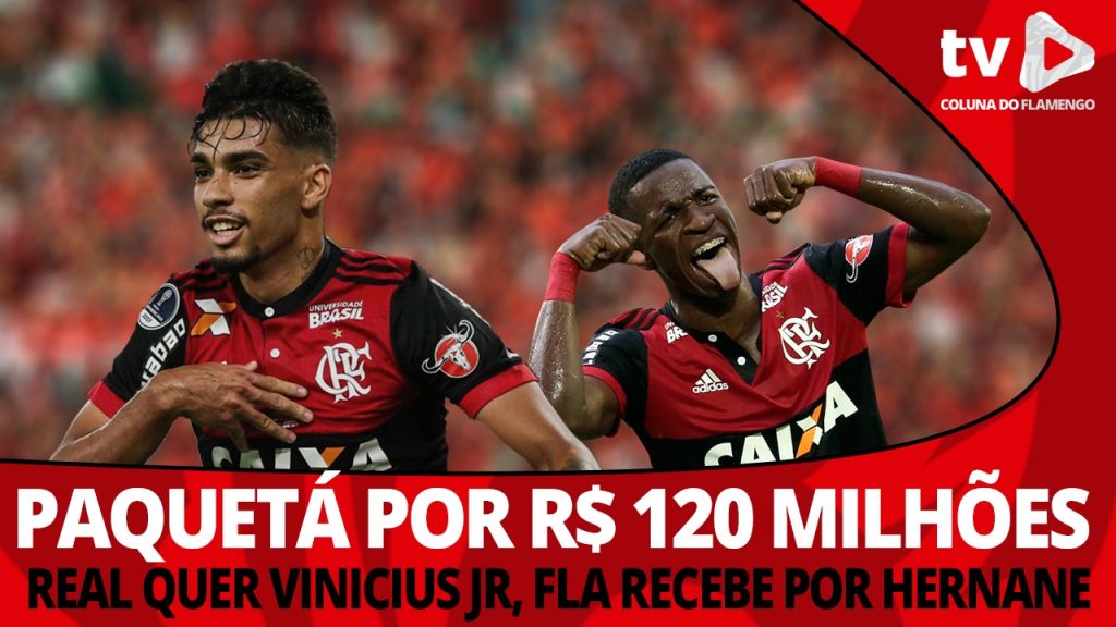 Preço de Paquetá, ida de Vinicius Jr para o Real e verba de Hernane: participe do #ResenhaAoVivo