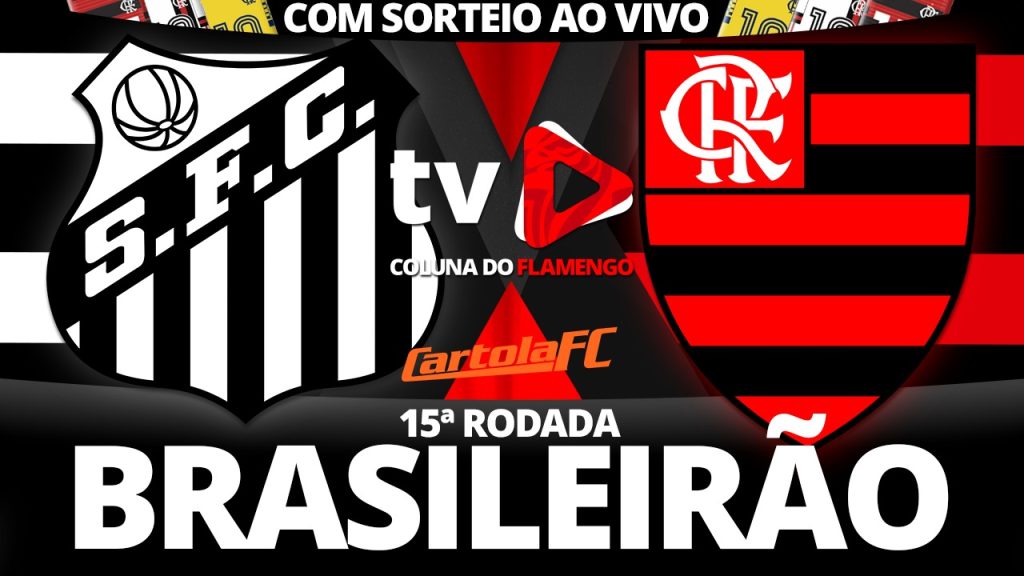 Assista Santos x Flamengo ao vivo com a TV Coluna do Flamengo