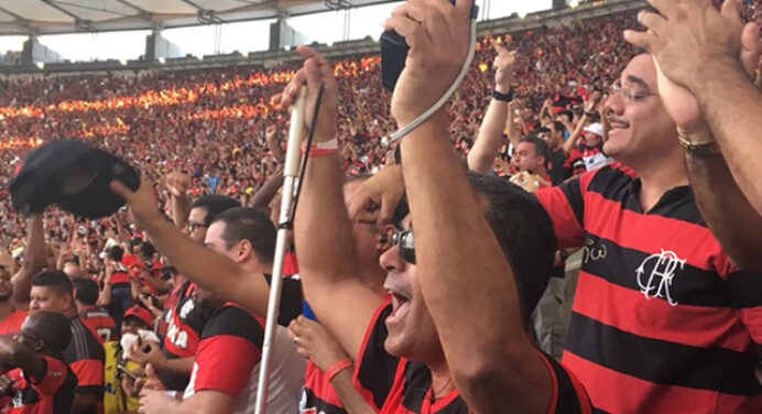 GE: “Seguindo o líder em som, tato e coração: um ângulo especial da vitória do Flamengo”