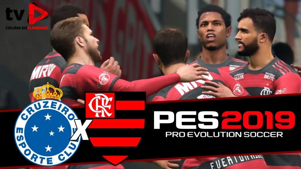 A classificação vem?! TV Coluna do Flamengo simula decisão contra o Cruzeiro no PES 2019