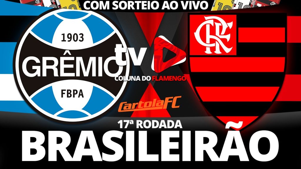 Assista Grêmio x Flamengo ao vivo com a TV Coluna do Flamengo