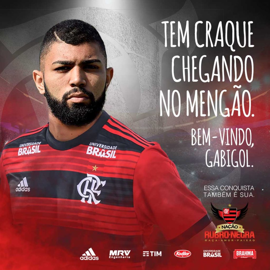 Reforço na área! Flamengo anuncia contratação de Gabigol