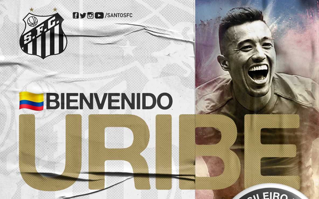 Santos inova e anuncia contratação de Fernando Uribe, agora ex-jogador do Flamengo