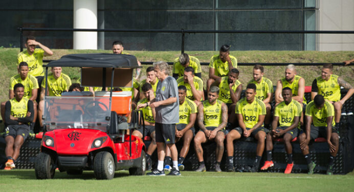 Com Jorge Jesus, Flamengo chega a quarto dia com treinamento em dois períodos