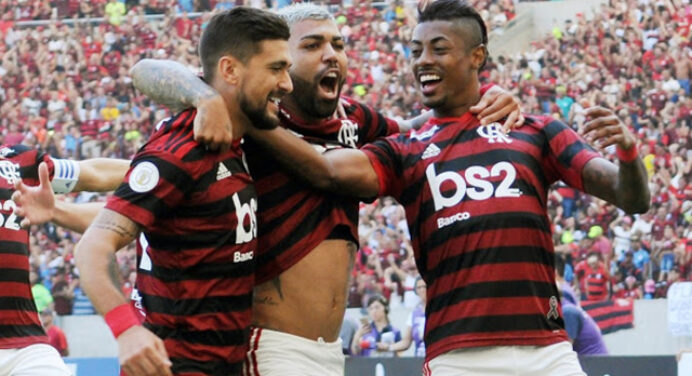 É o centésimo! Flamengo é o primeiro clube a alcançar marca de 100 gols em 2019