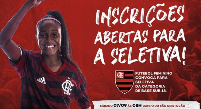 Flamengo abre seletiva para time de futebol feminino sub-18