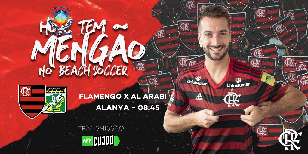 Flamengo estreia na Liga Mundial de beach soccer nesta segunda, contra o Al-Arabi; confira informações