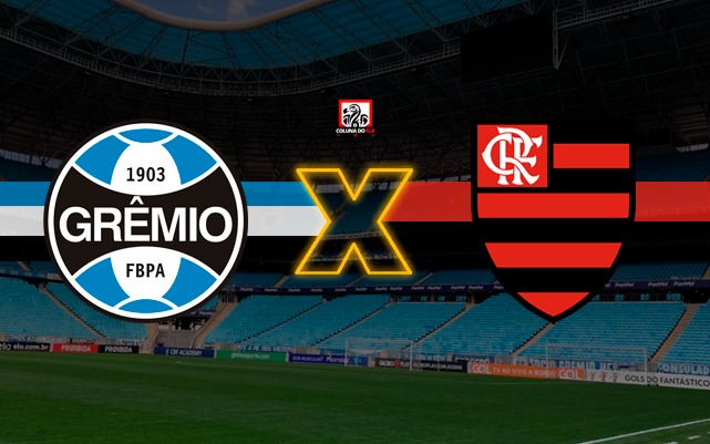 Grêmio x Flamengo: transmissão ao vivo na Rede Globo, neste domingo (17),  às 16h