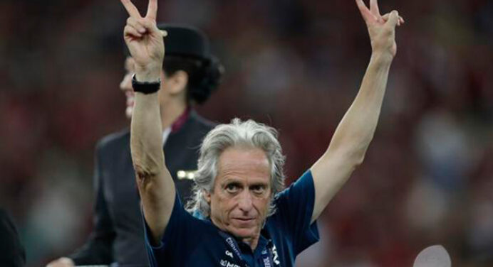 Landim mantém otimismo por renovação com Jorge Jesus: “Vale todo dinheiro. É o Messi dos treinadores”
