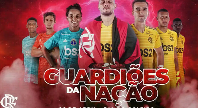 Flamengo publica vídeo com ‘guardiões rubro-negros’ e faz agradecimento em homenagem ao dia do goleiro