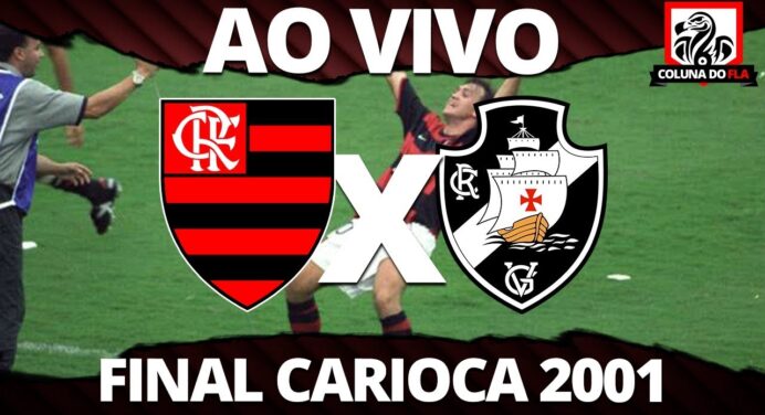 ? Hoje tem Flamengo! Assista ao clássico contra o Vasco, pela final do Carioca de 2001, no Coluna do Fla