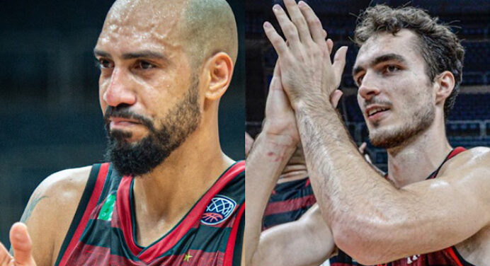 Marquinhos e Léo Demétrio, do Flabasquete, são premiados no troféu #MelhoresNBB