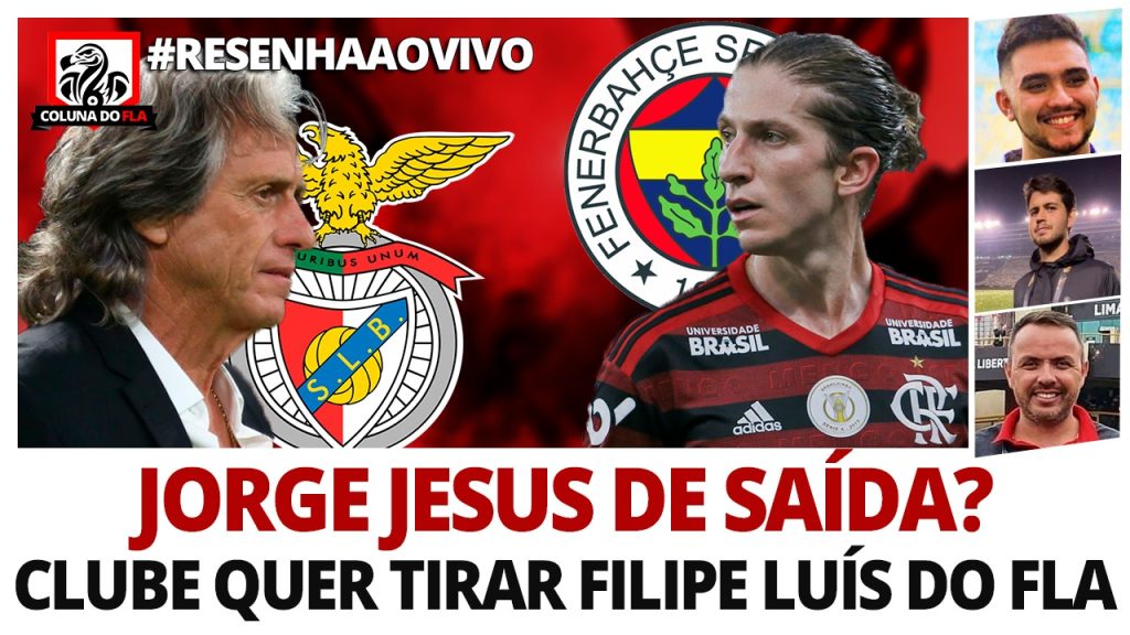 Possível saída do Mister e sondagem por Filipe Luís: saiba tudo sobre o Flamengo e interaja no #ResenhaAoVivo