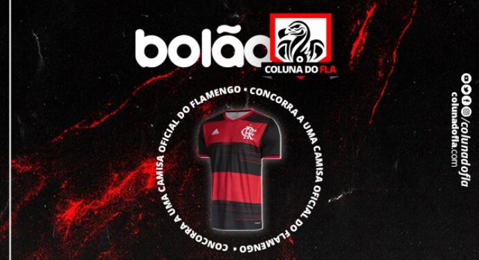 Camisa oficial do Flamengo e muito mais! Participe do Bolão Coluna do Fla e concorra a prêmios