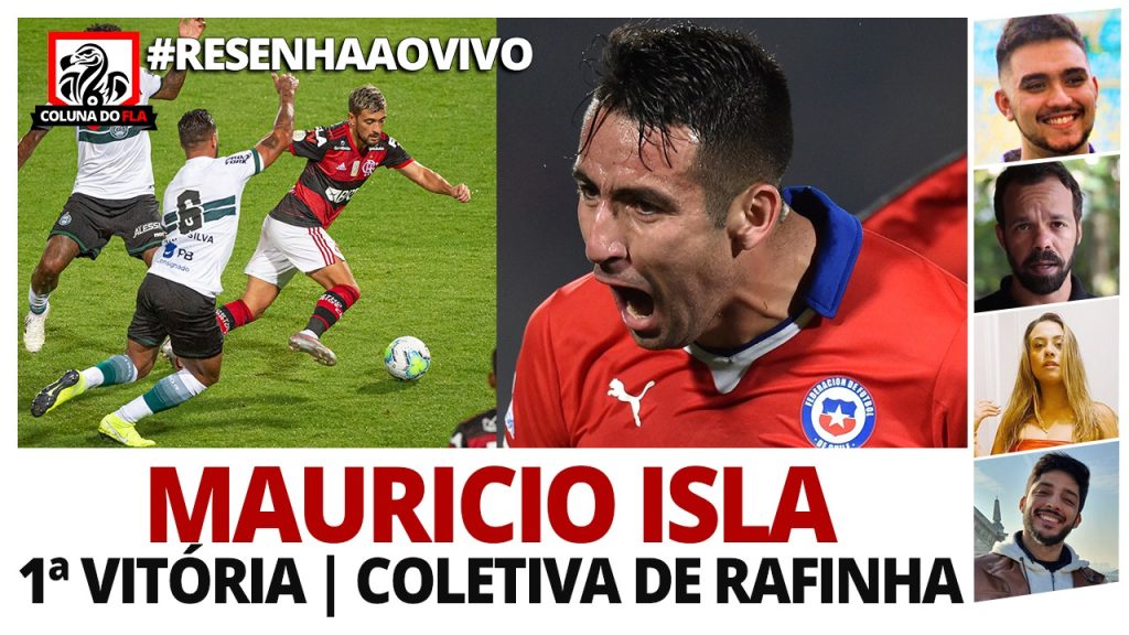 Flamengo acerta com Isla, primeira vitória no Brasileirão, coletiva de Rafinha e mais; interaja com #ResenhaAoVivo