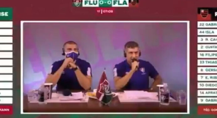 Narração da FluTV em gol do Flamengo rende piadas na web; veja vídeo