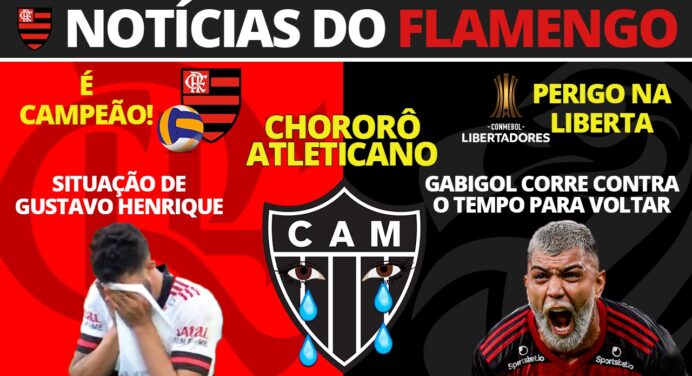 AO VIVO | Gabigol corre contra o tempo para voltar, chororô atleticano e pendurados na Libertadores
