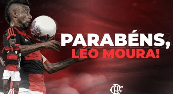 Léo Moura completa 42 anos e recebe homenagem do Flamengo nas redes