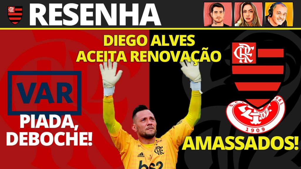 AO VIVO | Renovação de Diego Alves, polêmicas com arbitragem e boa fase da base do Flamengo | #ResenhaAoVivo