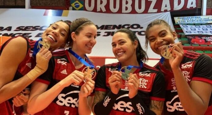 É CAMPEÃO! Sesc RJ Flamengo atropela o Fluminense e conquista Carioca Feminino de Vôlei