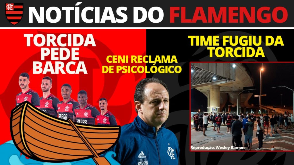 AO VIVO | Ceni reclama de psicológico, torcida cobra Braz e pede ‘barca’ de jogadores fora do Fla