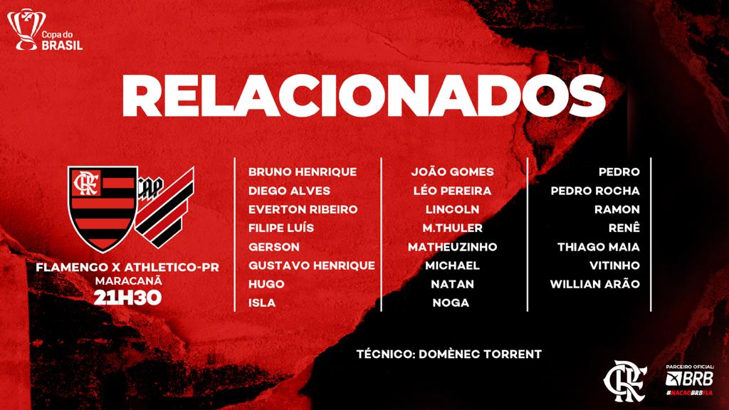 Com Pedro, Flamengo divulga lista de relacionados para jogo contra o Sport  - Coluna do Fla