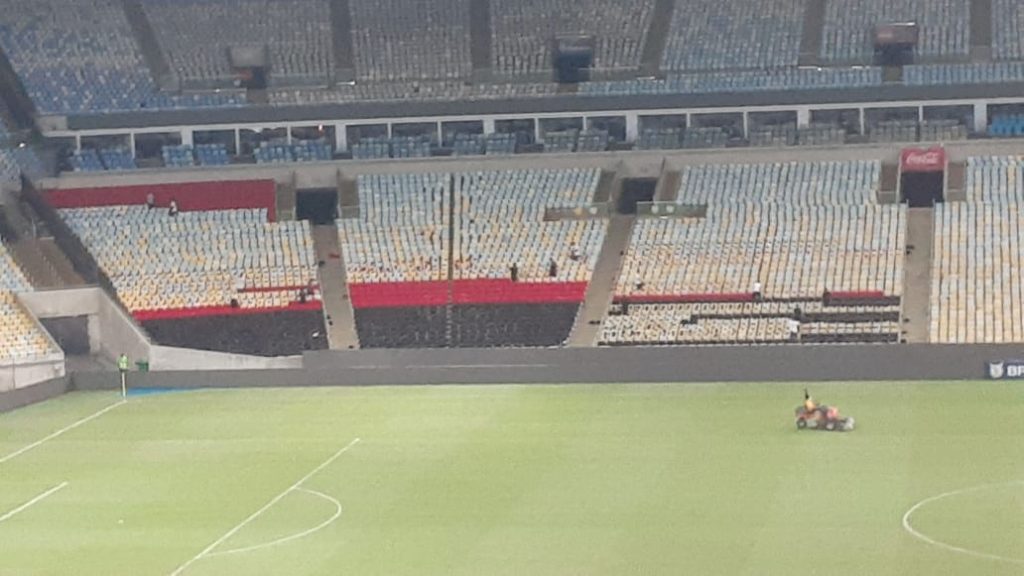 De olho na Libertadores, Maracanã começa a ser preparado para Flamengo e Racing