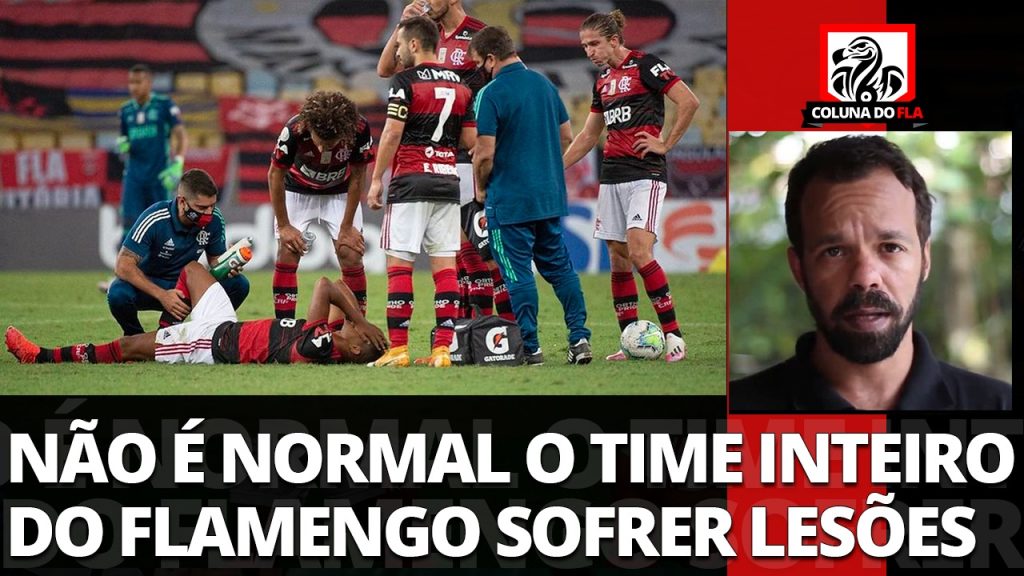 Comentarista cobra efetividade no departamento médico do Flamengo e alerta para sequência de lesões