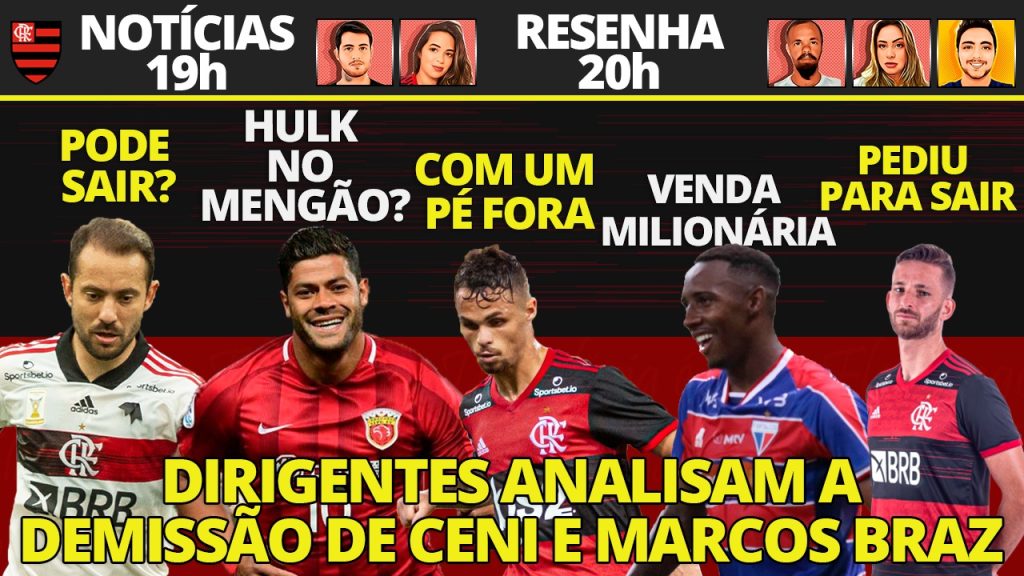 AO VIVO | Dirigentes avaliam demissão de Ceni, Léo Pereira quer deixar o Flamengo e venda de Yuri César