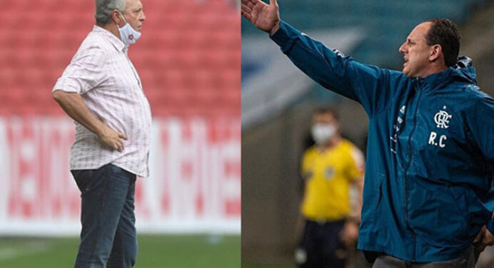 Tudo igual! Com números parecidos no Brasileirão, Ceni e Abel fazem duelo particular no próximo confronto