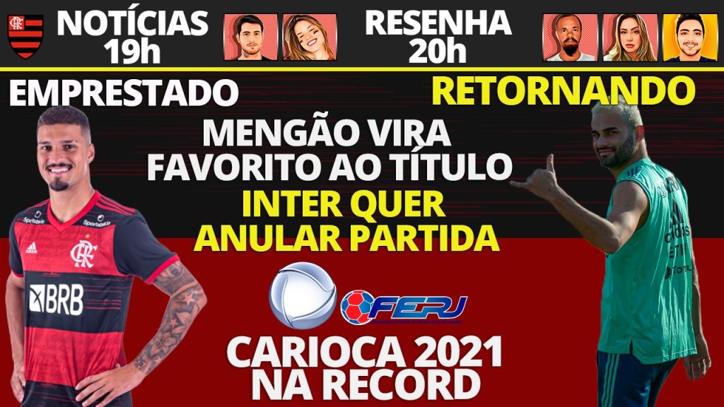 AO VIVO | Transmissão do Carioca, sobrevivente do Ninho assina com o Flamengo e empréstimo de Thuler