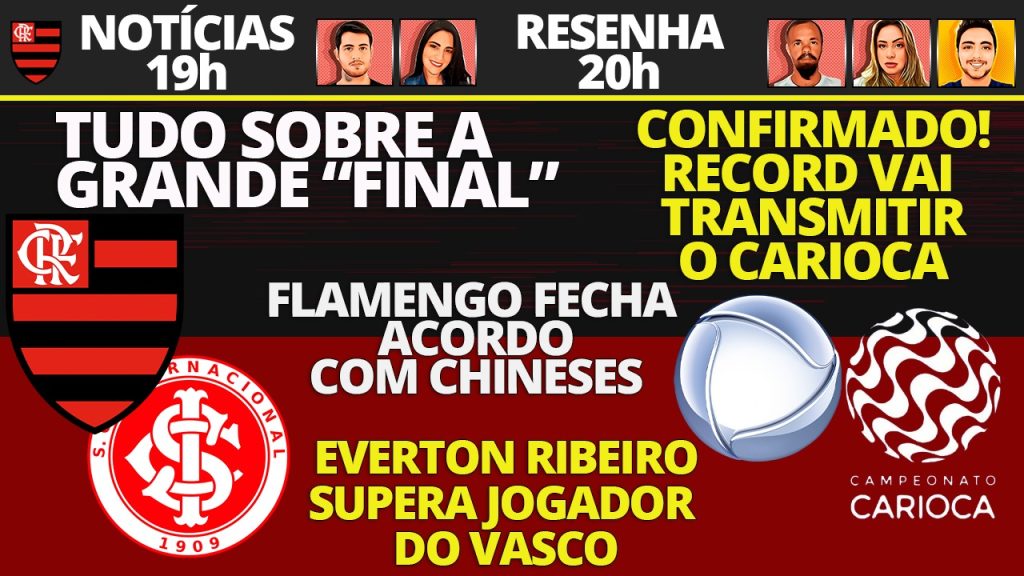 AO VIVO | Carioca na Record, números de Bruno Viana e gol mais bonito do Brasileirão