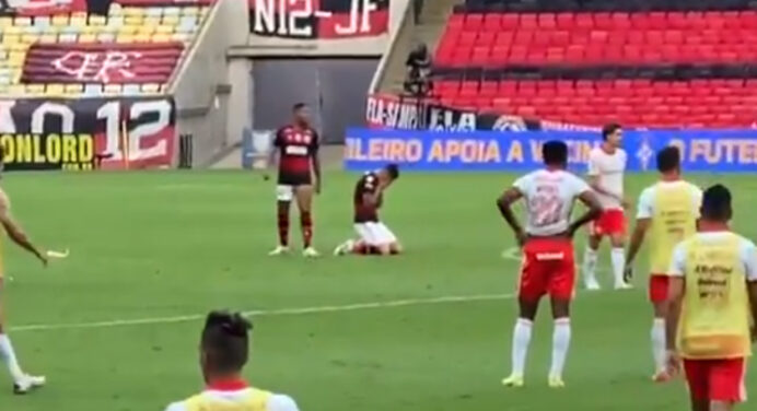 Nos bastidores: Gustavo Henrique se emociona e vai aos prantos após vitória heroica do Flamengo; veja vídeo