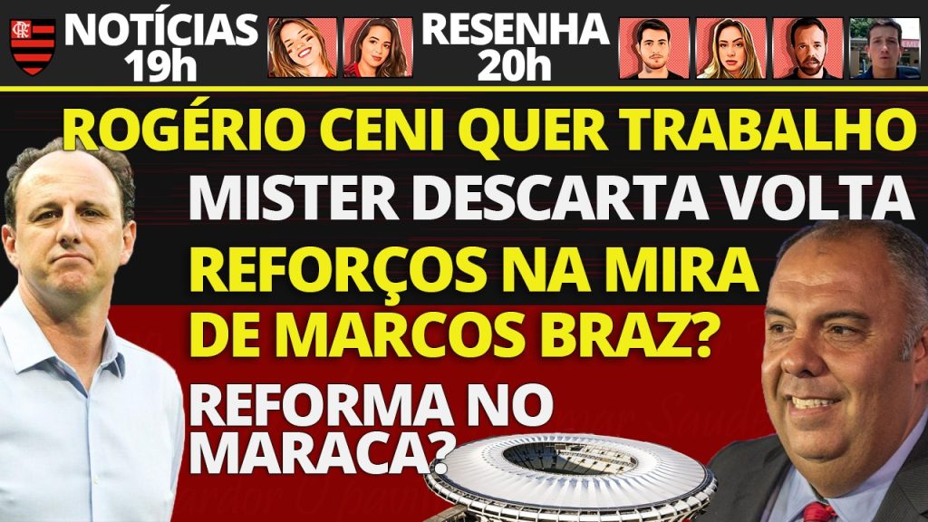 AO VIVO | Mudanças no gramado do Maracanã, Braz de olho no mercado e Rafinha indica acerto próximo com o Fla