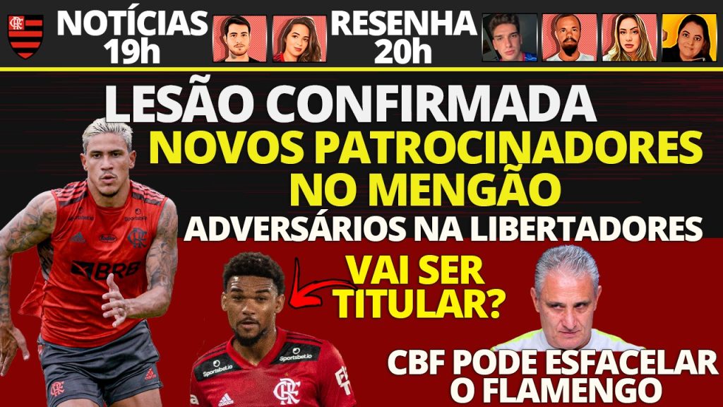 AO VIVO | Fla negocia novos patrocinadores, Gabigol pede pra jogar contra Boavista e lesão de Pedro