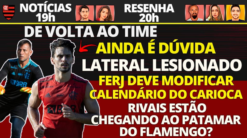 AO VIVO | Possível retorno de Diego Alves, situação de Rodrigo Caio e lesão de Matheuzinho