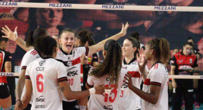 Sesc RJ Flamengo vence o Sesi Bauru e abre vantagem por vaga na semifinal da Superliga