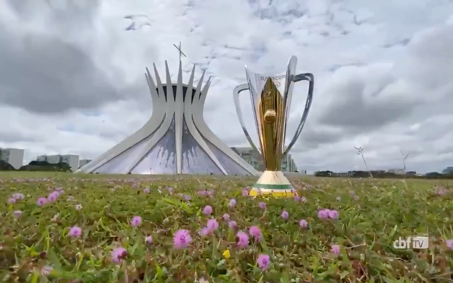 Apesar do veto da Justiça, taça da Supercopa chega em Brasília