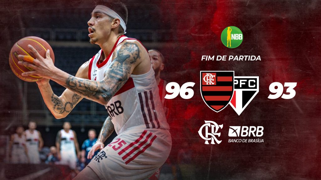 Com cesta de Yago no último segundo, Flamengo bate o São Paulo e abre vantagem na final do NBB