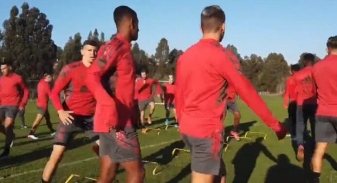 Flamengo encerra preparação para jogo contra o La Calera