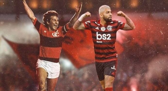 Ídolos de duas gerações, histórias de Gabigol e Zico se encontram e vão além da artilharia na Libertadores