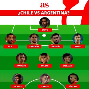 Principal opção na lateral do Chile, Isla aparece entre titulares em  provável escalação contra Argentina - Coluna do Fla