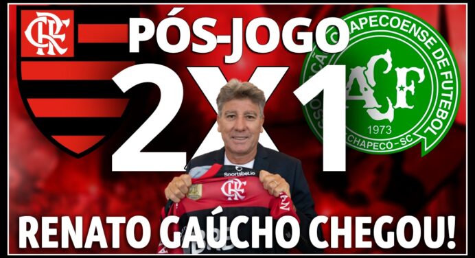 AO VIVO: Apresentação de Renato Gaúcho e tudo sobre a vitória contra a Chapecoense