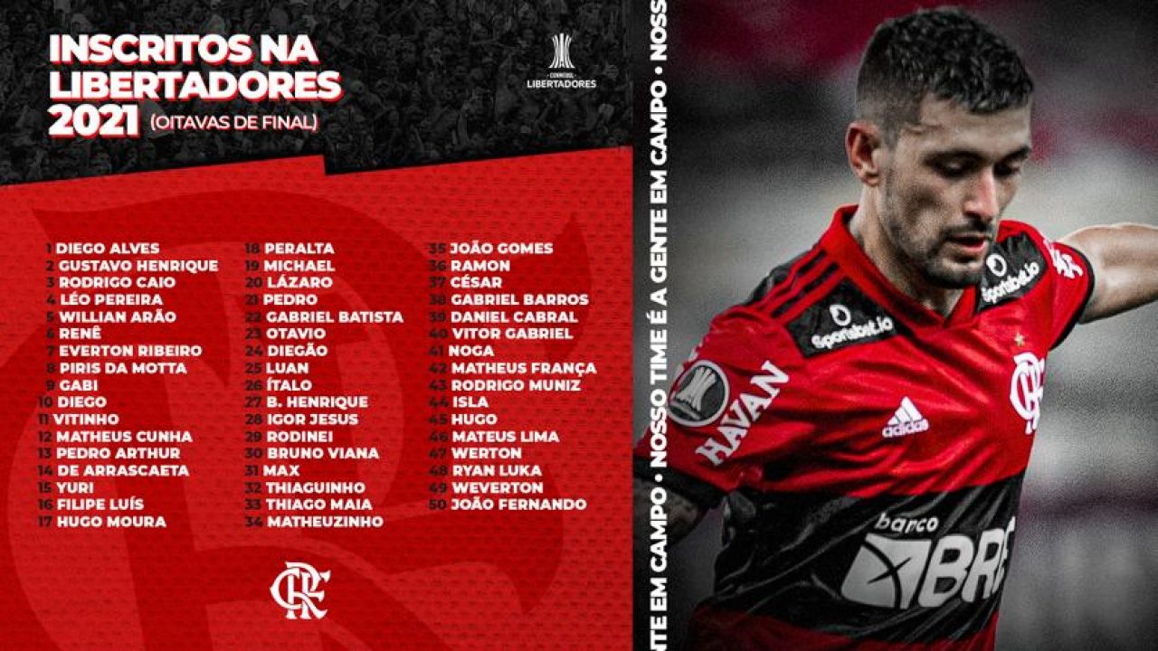 Flamengo Divulga Lista De Inscritos Para Oitavas De Final Da Libertadores Flamengo Coluna Do Fla