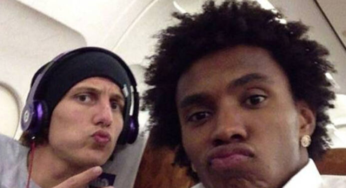 Reforços de Flamengo e Corinthians, David Luiz e Willian são sócios fora do futebol