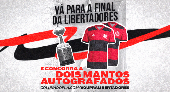 Agência de viagens sorteia duas camisas autografadas para rubro-negros que forem à final da Libertadores