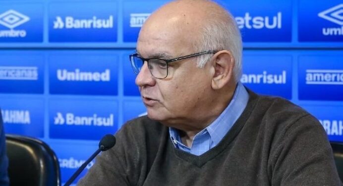 Presidente do Grêmio volta a cutucar o Flamengo sobre volta do público e celebra cassação de limin47